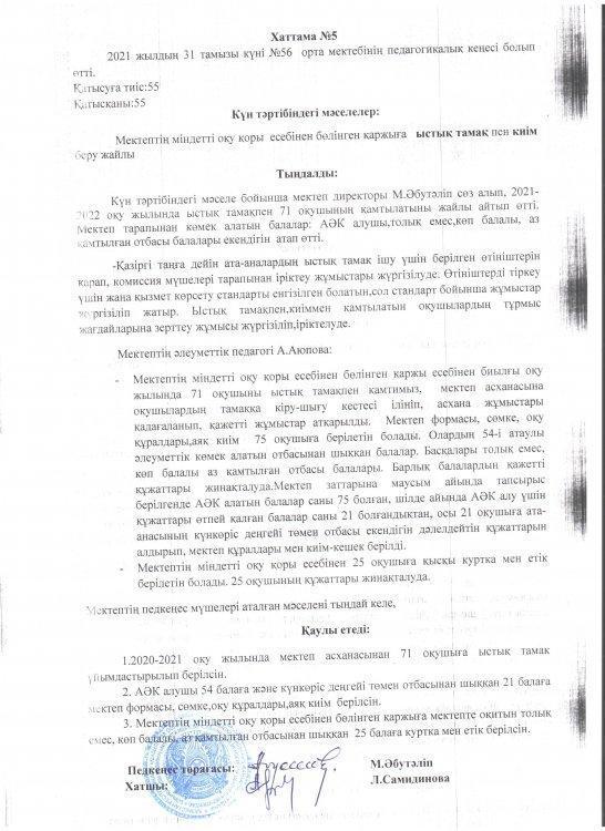 Тамақтану Хаттамасы